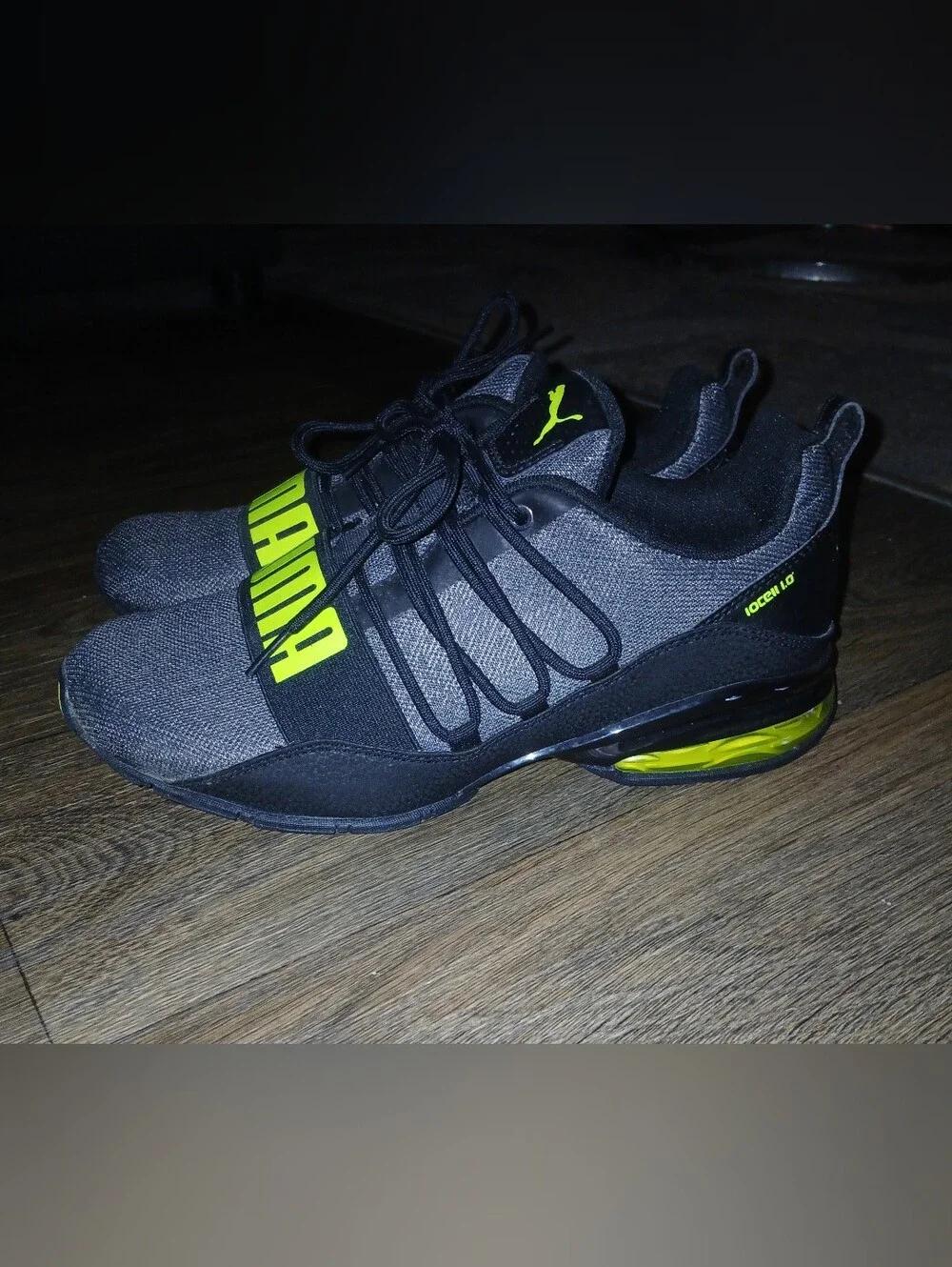 Puma Cell Regulate Bold Men's Black And Neon Athletic Sneakers